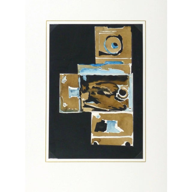 Ink & Watercolor Abstract - Locks For Sale - Image 4 of 5