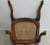 Brown Antique Quality French Country Carved Cane Vanity Armchair Petite For Sale - Image 8 of 11