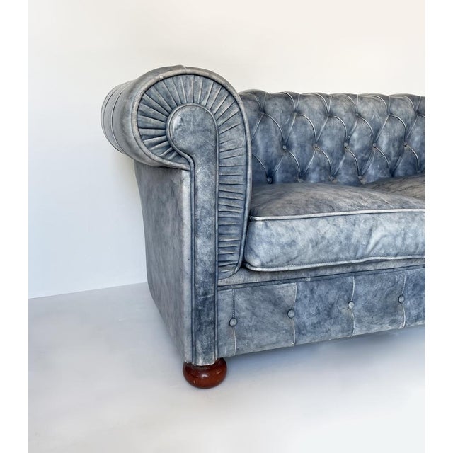 Chesterfield-Style Leather Sofa, 1990s For Sale - Image 3 of 14