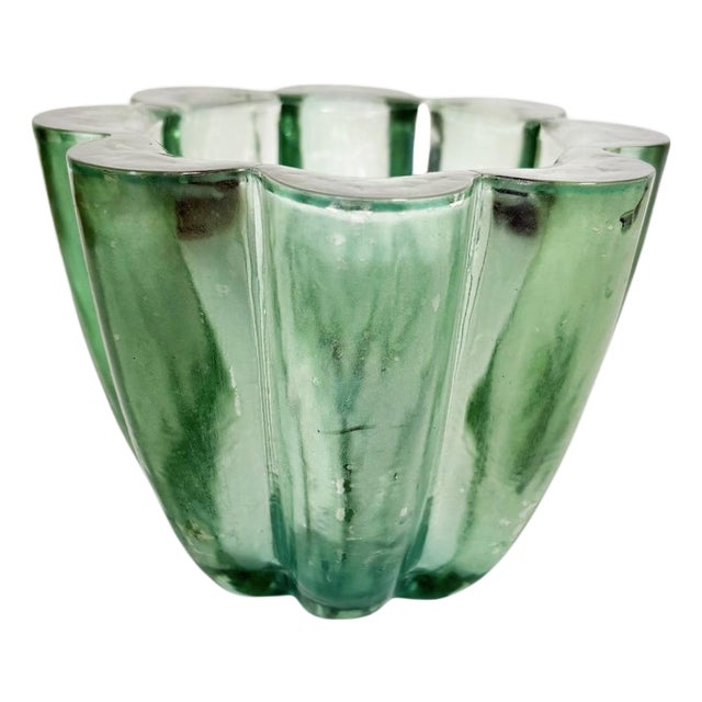 Art Deco Glass Ashtray, 1940s For Sale