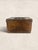 Textile Antique English Leather Hat Box With Red Silk Interior & “t.s.” Initials For Sale - Image 7 of 8