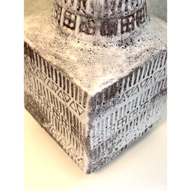 Mid-Century Modernist Ceramic Vase by Ernst Stauber for Bay, West Germany, 1960s For Sale - Image 4 of 8