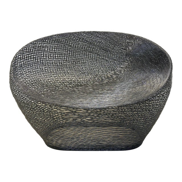 Ann Pamintuan “Cocoon” Two Seat Welded Galvanized Iron Bench, 2000s For Sale