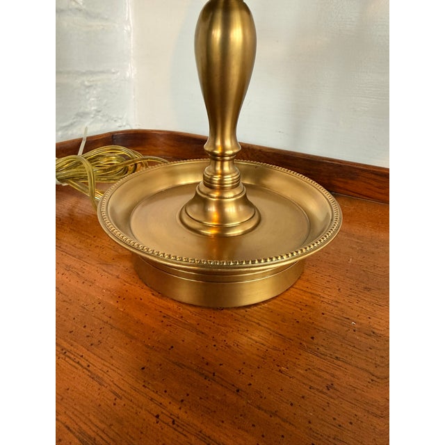 Late 20th Century French Empire-Style Brass Bouillotte Lamp For Sale - Image 12 of 15