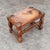 Wood Spanish Medieval-Style Wood and Leather Ottomans, 1920s Set of 2 For Sale - Image 7 of 8