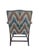 American Vintage Schumacher Upholstered Flamestitch Arm Chair For Sale - Image 3 of 18