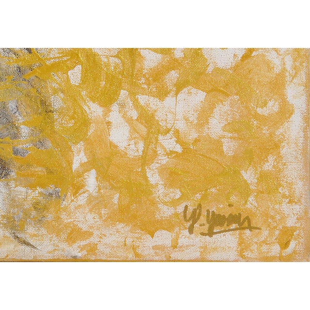 This mesmerizing acrylic painting by Yasmen, titled "Golden Tapestry," invites viewers to lose themselves in its rich...