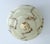 Art Deco ceiling lamp from the 1930s, stepped mottled ivory light amber marble glass shade with darker veins, stepped...