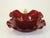 Glass Early 20th Century Desert Bowls Venetian Glass Deep Red Delicate Gold Gilding Likely Salviati Pair - Set of 4 For Sale - Image 7 of 15
