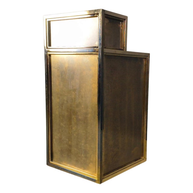 Vintage Brass Bar Counter by Belgochrom, 1970s For Sale