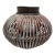 Vintage Rustic Round Wood Candleholder or Plant Vessel For Sale