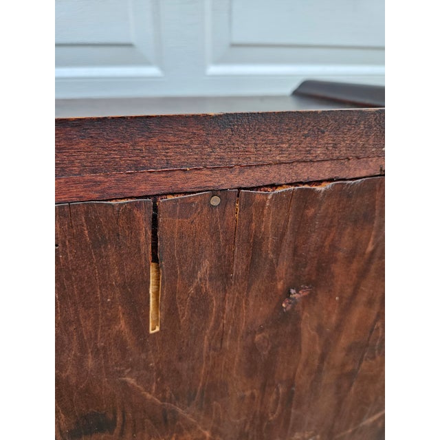 Antique Mahogany Open Bookcase - Adjustable Shelves For Sale - Image 15 of 18