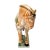 Asian Glazed Ceramic Sancai Golden Horse Figurine For Sale - Image 3 of 8