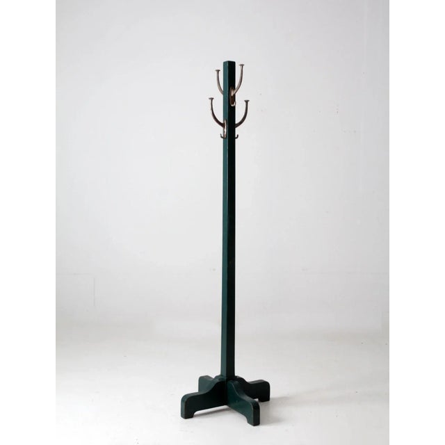 Mid 20th Century Vintage Wooden Coat Rack For Sale - Image 5 of 11