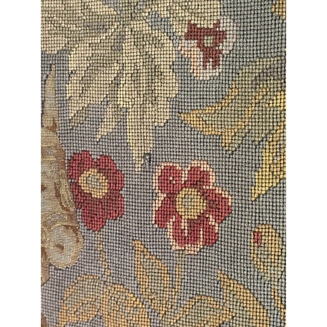 Vintage Medieval Revival Figural Woven Tapestry in Ornate Gilt Frame For Sale In Boston - Image 6 of 13