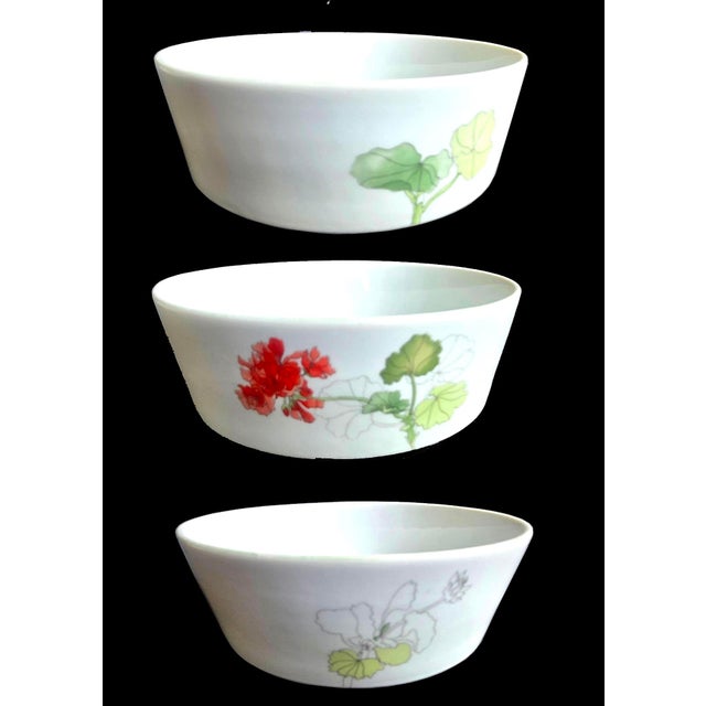 Mid-Century Modern Vintage Geranium by Block Spal Plates and Bowls, 10 Pieces For Sale - Image 3 of 12