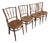 Vintage Bentwood Bistro Chairs from Fischel, Czechoslovakia, 1940s, Set of 4 For Sale