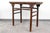 A Qing Dynasty farmhouse style console table with simple straight pole legs and stretchers made using traditional Chinese...