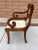 Brown Midcentury Scrolled Arm Klismos Style Chair by Clawson’s Antique Reproductions For Sale - Image 8 of 13