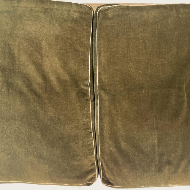 Art Deco Italian Daybed in Green Velvet, 1930s For Sale - Image 6 of 13