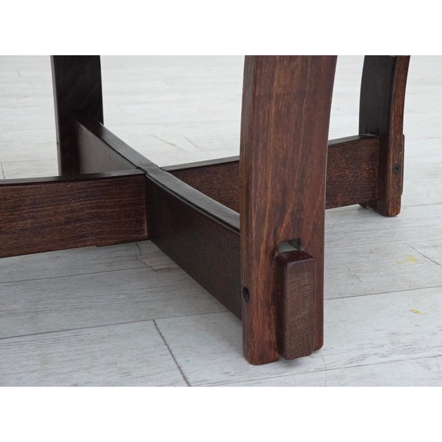 Scandinavian Lounge Chair in Furniture Leather and Oak, 1970s For Sale - Image 6 of 18