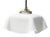 French White Mat Opaline Glass Pendant Light For Sale