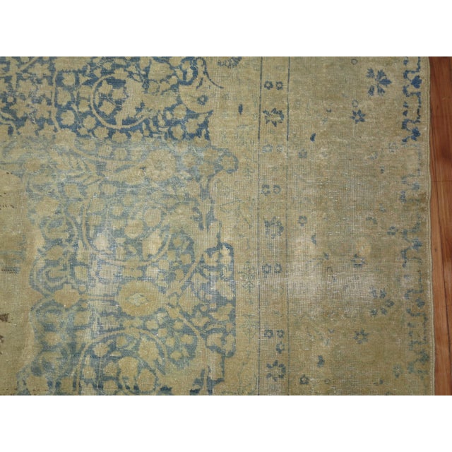Zabihi Collection Blue Persian Room Size Pictorial Rug For Sale - Image 4 of 9