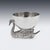 20th Century Silver Swan Shaped Salt & Spoon, London, 1992, Set of 2 For Sale - Image 4 of 15