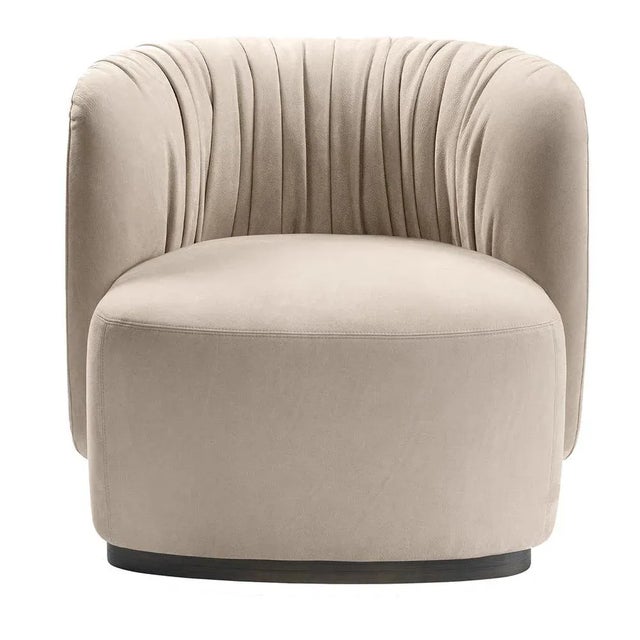 Not Yet Made - Made To Order Beige Sipario Armchair by Lorenza Bozzoli For Sale - Image 5 of 5