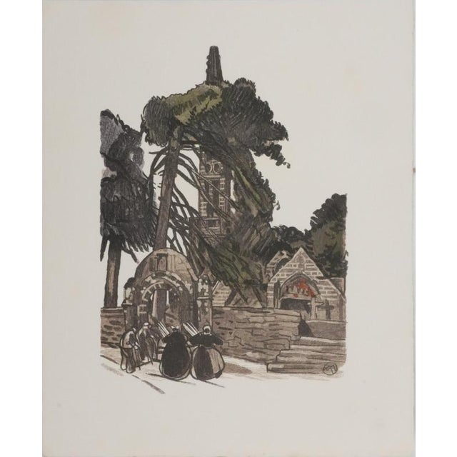 Mathurin Meheut, Brittany, Arrival at the Sanctuary, Engraving For Sale - Image 8 of 8
