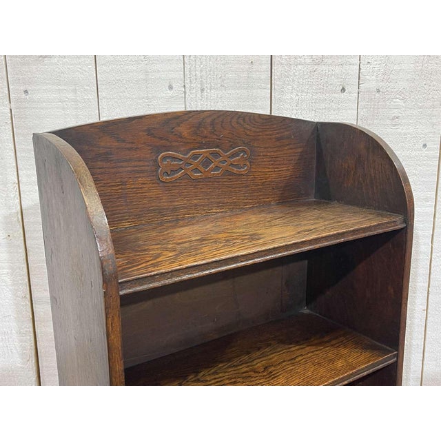 Vintage English Oak Shelf, 1930s For Sale - Image 6 of 9