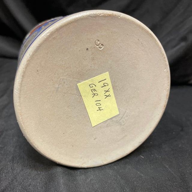 An Antique German Beer Stein With Ornamented Pewter Lid. For Sale - Image 10 of 12