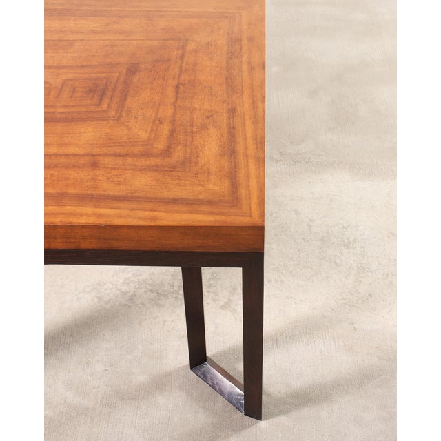 Brown Therien Studio Workshops Normandie Oak Games or Center Table For Sale - Image 8 of 18