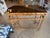 1970s Vintage Brighton Style Rattan Woven Cane Tortoise Demi Lune Console Table For Sale - Image 5 of 12