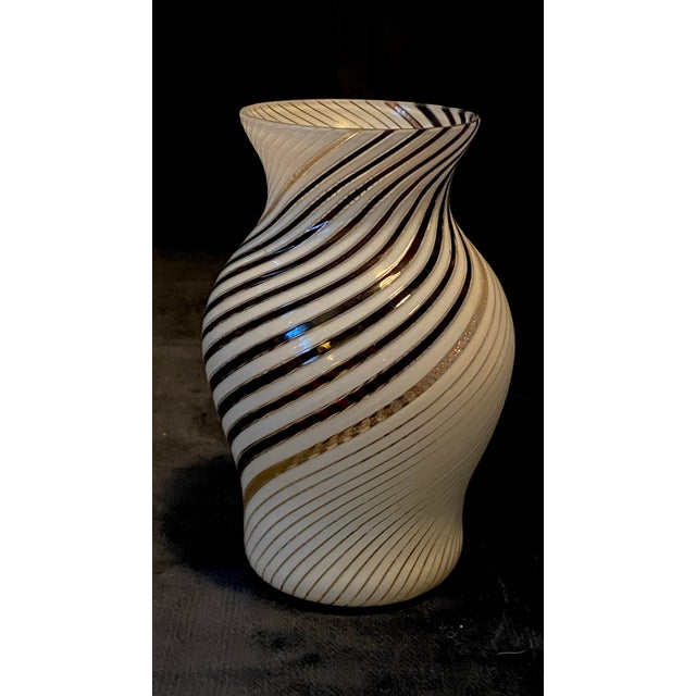 Dino Martens 1954 Merano Vase Vintage Black, White, and Copper Mid Century Beauty! For Sale In Savannah - Image 6 of 11