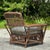 Coffee Vintage Coastal Palecek President’s Stick Rattan Lounge Chair For Sale - Image 8 of 9