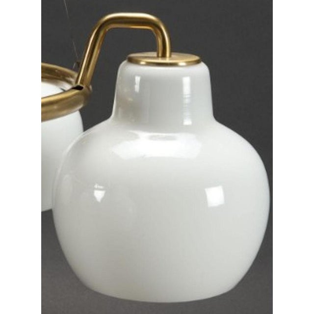 Louis Poulsen Restored First Edition Ring Chandelier by Vilhelm Lauritzen for Louis Poulsen, 1950s For Sale - Image 4 of 9