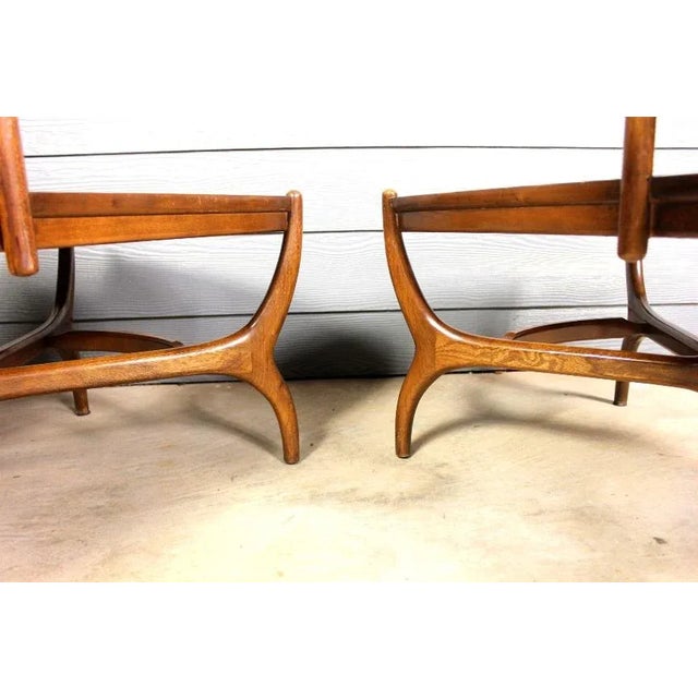 Mid Century Sculptural Two Tier Step Side Tables - a Pair For Sale - Image 6 of 11
