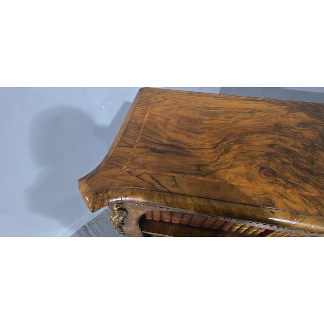 English Walnut Open Library Bookcase, 1850 For Sale - Image 14 of 18