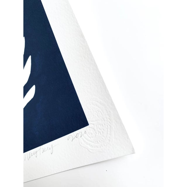 2020s Dark Indigo Sunprint 'No. 8' Mini Giclee Print by Neicy Frey For Sale - Image 5 of 6