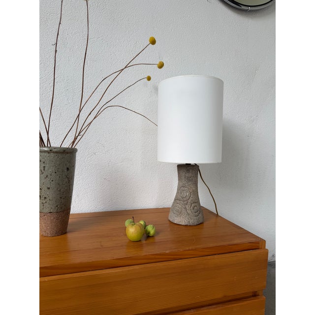 Vintage Carved Stone Table Lamp, 1970s For Sale - Image 10 of 18