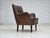 Wood Vintage Danish Lounge Chair in Furniture Leather, 1960s For Sale - Image 7 of 18