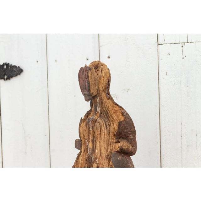 Rare 18th Century Arunachal Pradesh Ancient Statue For Sale - Image 4 of 11