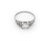 Platinum Diamond Ring, featuring one prong set centered round brilliant cut diamond, J-K color, SI1 clarity, weighing...