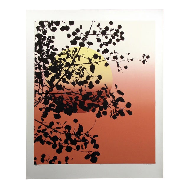 1980s Jim Boutwell "Aspen Light" Hand Signed and Numbered Art Serigraph Print For Sale