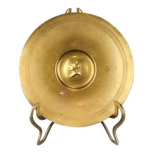 Antique Brass George Washington Portrait Plate