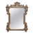 Beautifully Carved Weathered Gilt Wood Mirror For Sale