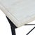 Wood Matthew Izzo Home Avignon Lightly Distressed Whitewashed Oak and Cast Iron Bistro Table - Rectangular For Sale - Image 7 of 9
