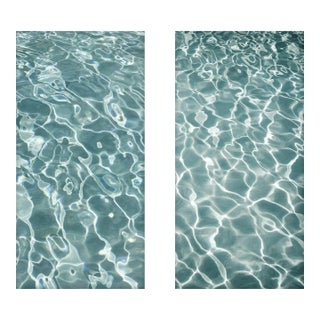 Pool Photographs, Unframed - Set of 2 16" X 32" For Sale