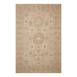 Chris Loves Julia x Loloi Dorothea Dove / Natural 5'-0" x 7'-6" Area Rug For Sale